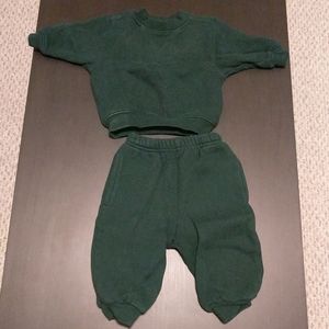 EUC Talbot's kids forest green baby 6m jogger set